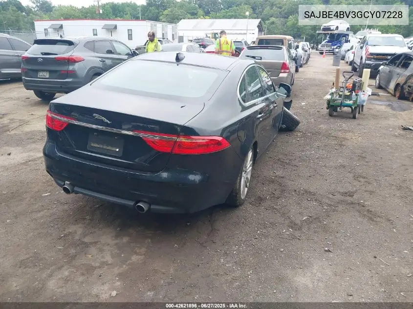 2016 Jaguar Xf 35T Prestige VIN: SAJBE4BV3GCY07228 Lot: 42621896