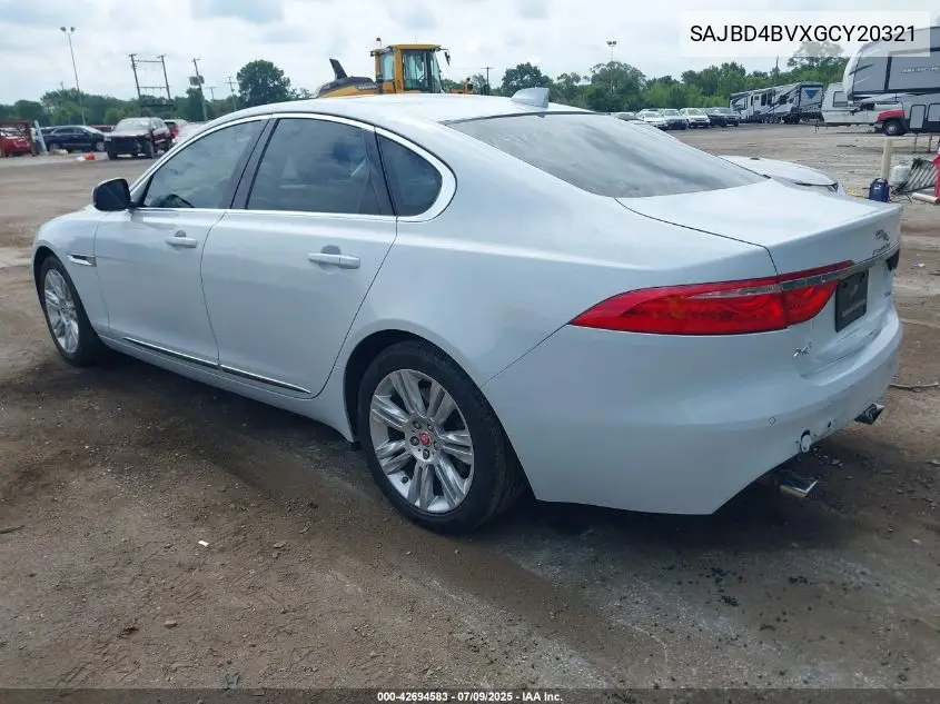 2016 Jaguar Xf 35T Premium VIN: SAJBD4BVXGCY20321 Lot: 42694583