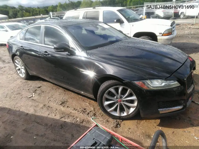 2017 Jaguar Xf 20D Premium VIN: SAJBJ4BN5HCY31690 Lot: 42249496