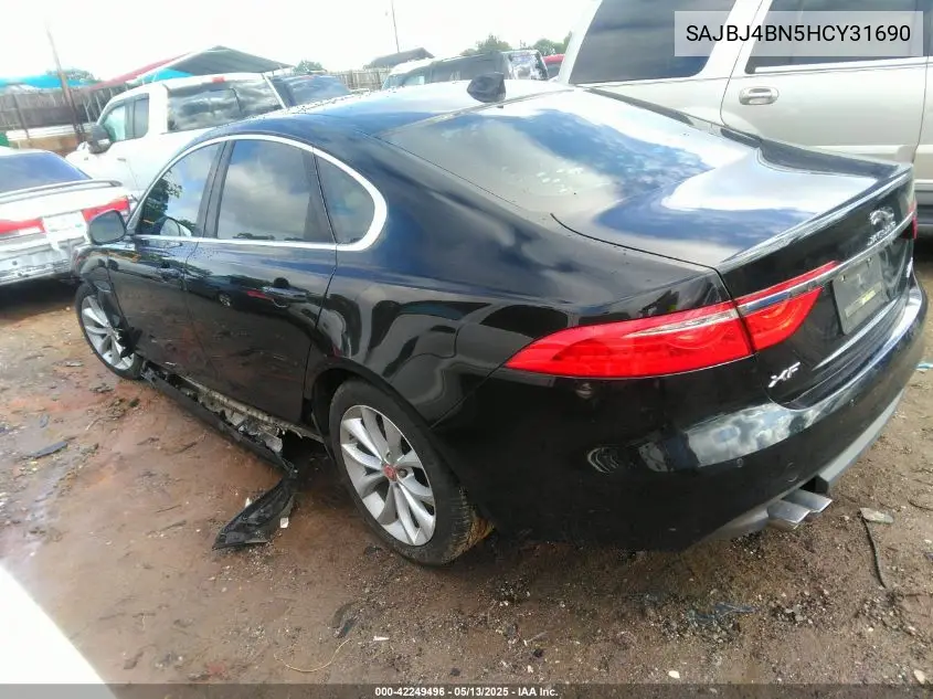 2017 Jaguar Xf 20D Premium VIN: SAJBJ4BN5HCY31690 Lot: 42249496