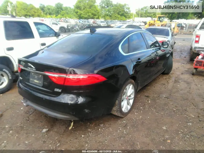 2017 Jaguar Xf 20D Premium VIN: SAJBJ4BN5HCY31690 Lot: 42249496