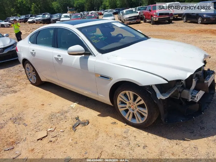 2017 Jaguar Xf 35T Premium VIN: SAJBD4BV3HCY43828 Lot: 42556907