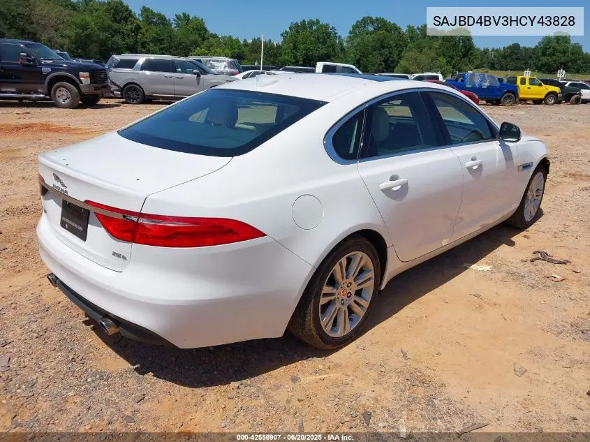 2017 Jaguar Xf 35T Premium VIN: SAJBD4BV3HCY43828 Lot: 42556907