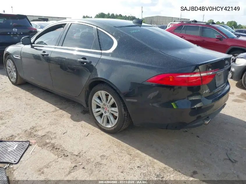 2017 Jaguar Xf 35T Premium VIN: SAJBD4BV0HCY42149 Lot: 42684960