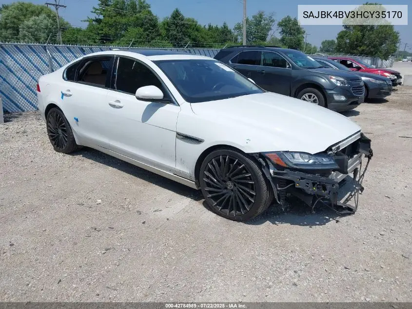 2017 Jaguar Xf 35T Prestige VIN: SAJBK4BV3HCY35170 Lot: 42784989