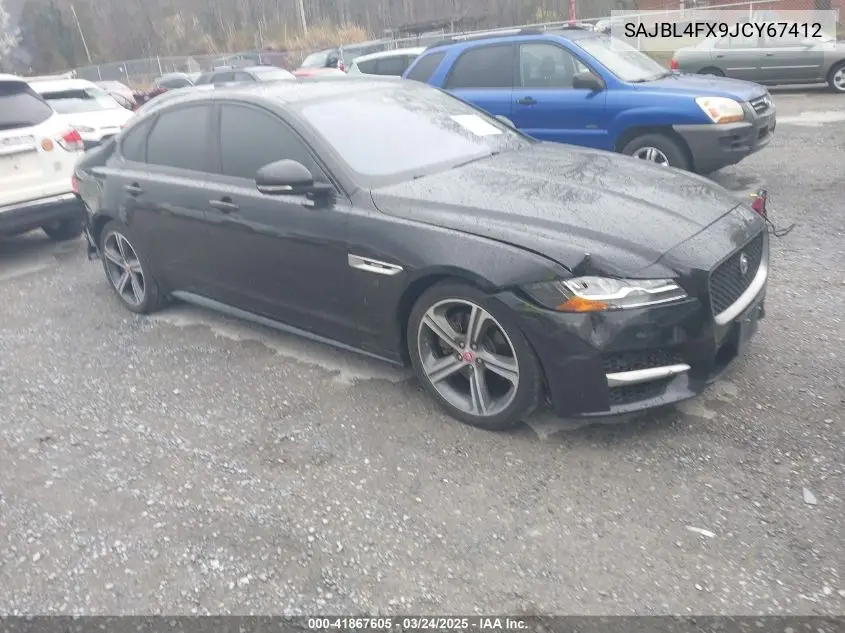2018 Jaguar Xf 25T R-Sport VIN: SAJBL4FX9JCY67412 Lot: 41867605