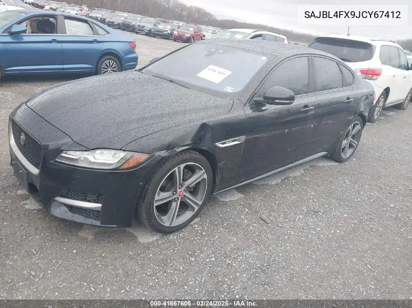 2018 Jaguar Xf 25T R-Sport VIN: SAJBL4FX9JCY67412 Lot: 41867605