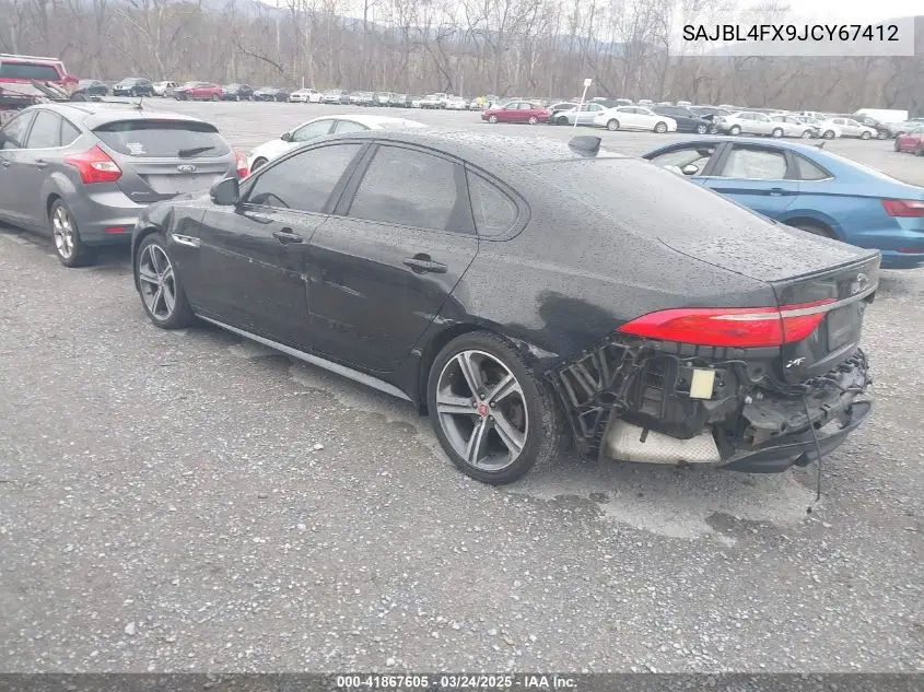2018 Jaguar Xf 25T R-Sport VIN: SAJBL4FX9JCY67412 Lot: 41867605
