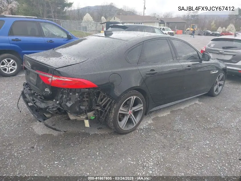 2018 Jaguar Xf 25T R-Sport VIN: SAJBL4FX9JCY67412 Lot: 41867605