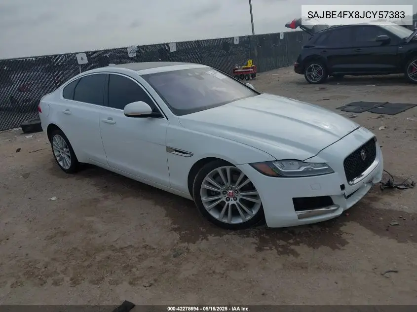 2018 Jaguar Xf 25T Prestige VIN: SAJBE4FX8JCY57383 Lot: 42278694