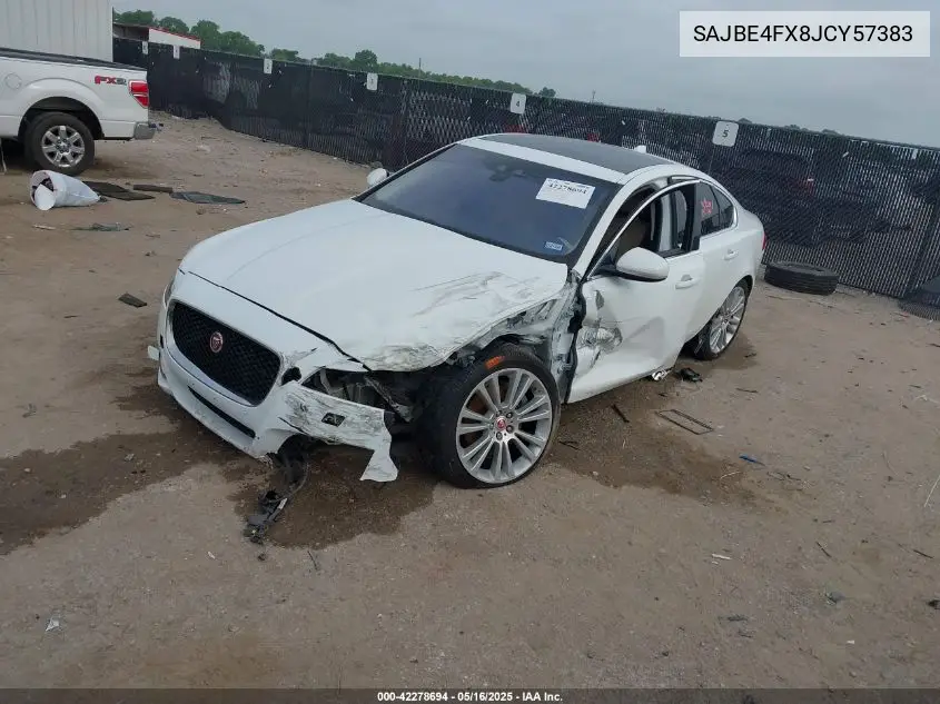 2018 Jaguar Xf 25T Prestige VIN: SAJBE4FX8JCY57383 Lot: 42278694