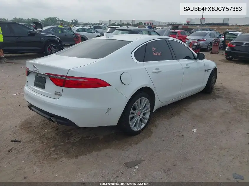 2018 Jaguar Xf 25T Prestige VIN: SAJBE4FX8JCY57383 Lot: 42278694