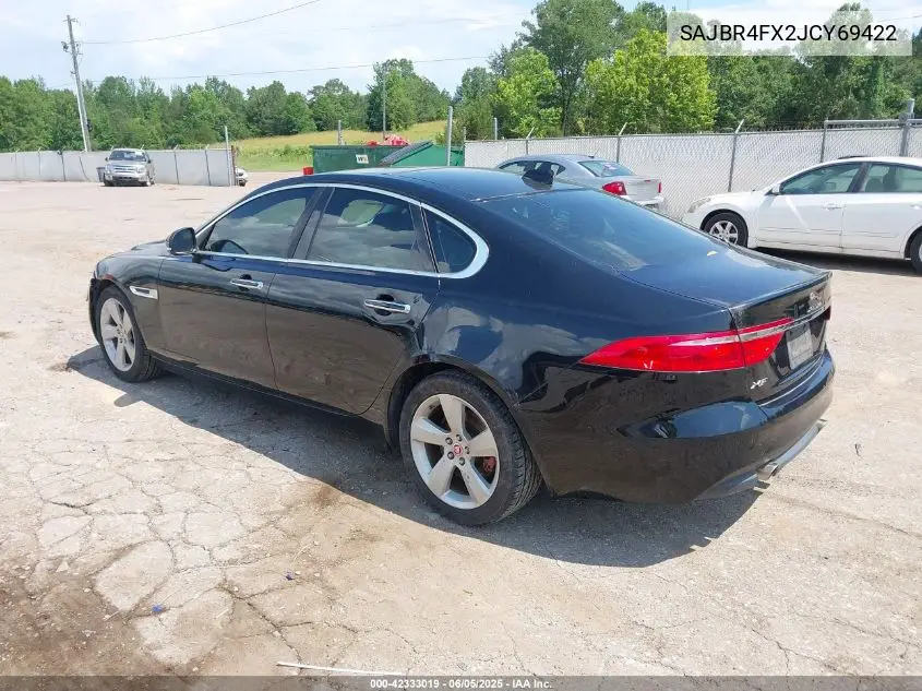 2018 Jaguar Xf 25T VIN: SAJBR4FX2JCY69422 Lot: 42333019