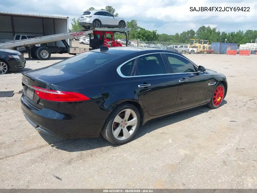 2018 Jaguar Xf 25T VIN: SAJBR4FX2JCY69422 Lot: 42333019