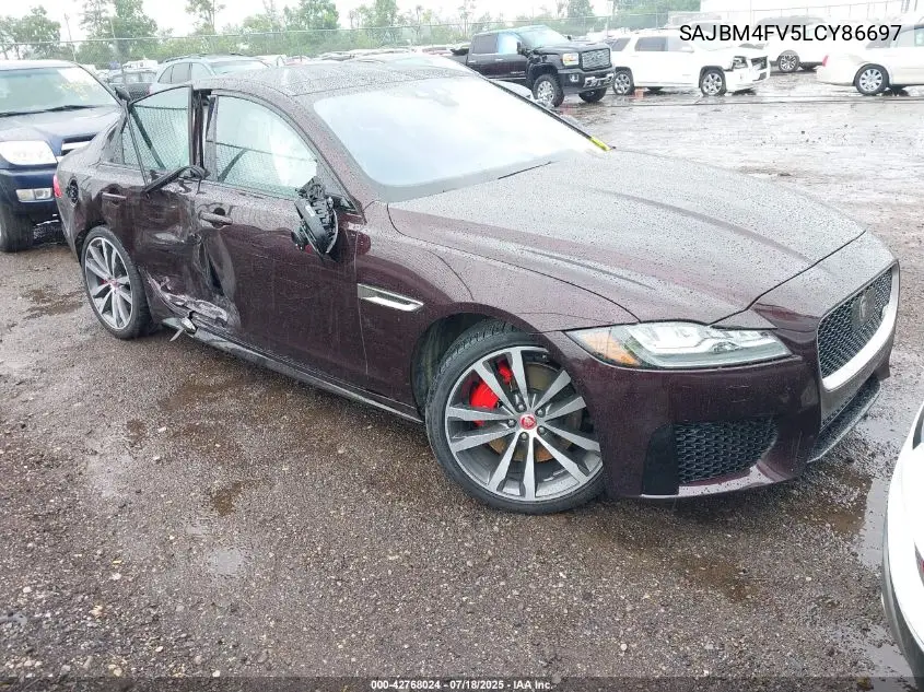 2020 Jaguar Xf S Awd Automatic VIN: SAJBM4FV5LCY86697 Lot: 42768024