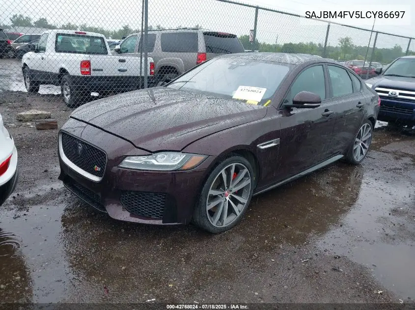 2020 Jaguar Xf S Awd Automatic VIN: SAJBM4FV5LCY86697 Lot: 42768024