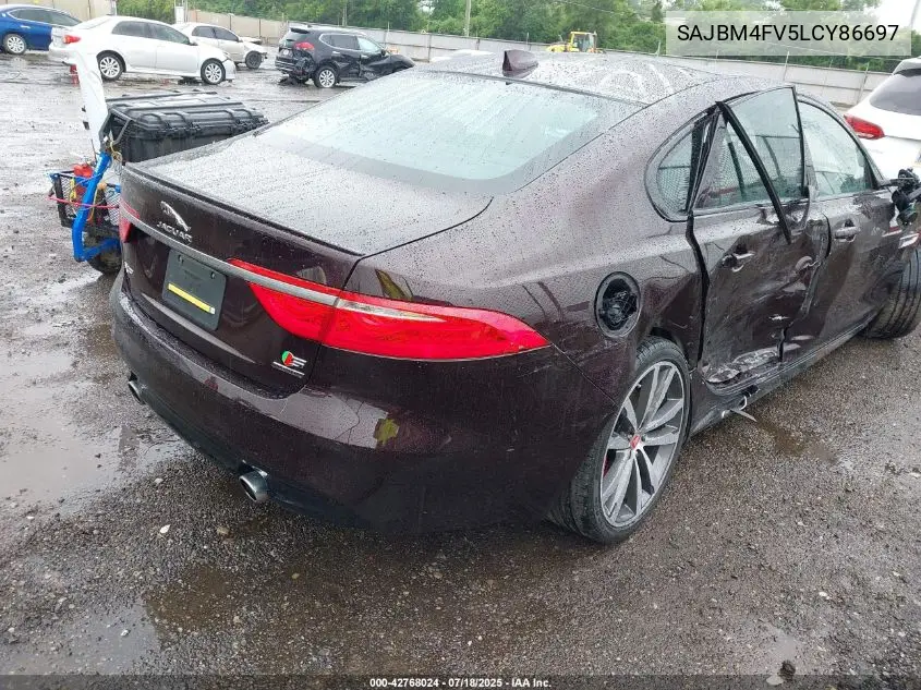 2020 Jaguar Xf S Awd Automatic VIN: SAJBM4FV5LCY86697 Lot: 42768024