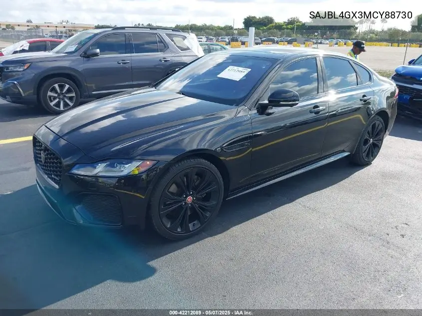 2021 Jaguar Xf R-Dynamic Se P300 Awd Automatic VIN: SAJBL4GX3MCY88730 Lot: 42212089