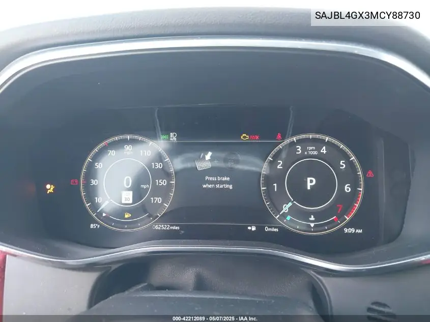 2021 Jaguar Xf R-Dynamic Se P300 Awd Automatic VIN: SAJBL4GX3MCY88730 Lot: 42212089