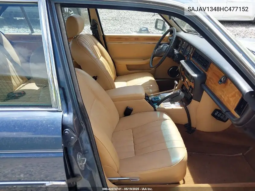 1987 Jaguar Xj6 VIN: SAJAV1348HC477152 Lot: 42274741