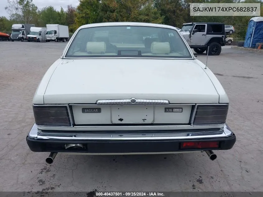1993 Jaguar Xj6 Vanden Plas VIN: SAJKW174XPC682837 Lot: 40437501