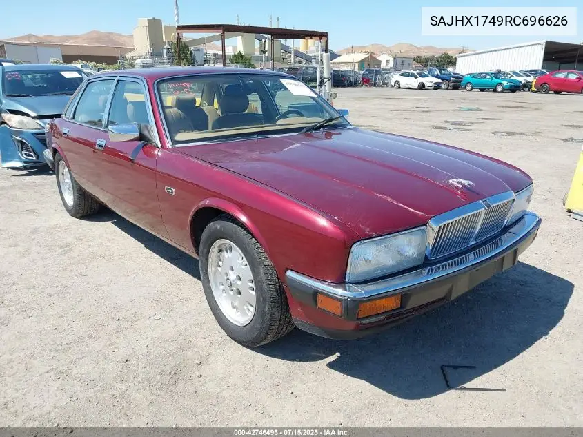 1994 Jaguar Xj6 VIN: SAJHX1749RC696626 Lot: 42746495