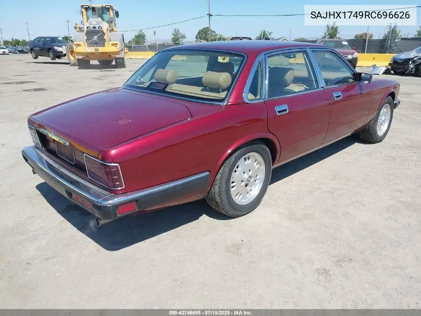 1994 Jaguar Xj6 VIN: SAJHX1749RC696626 Lot: 42746495