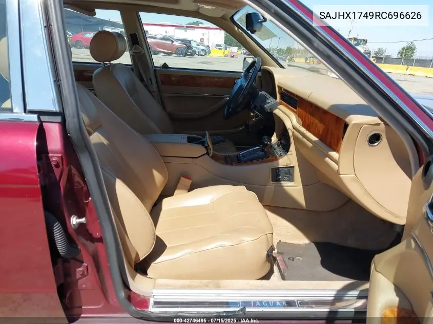1994 Jaguar Xj6 VIN: SAJHX1749RC696626 Lot: 42746495