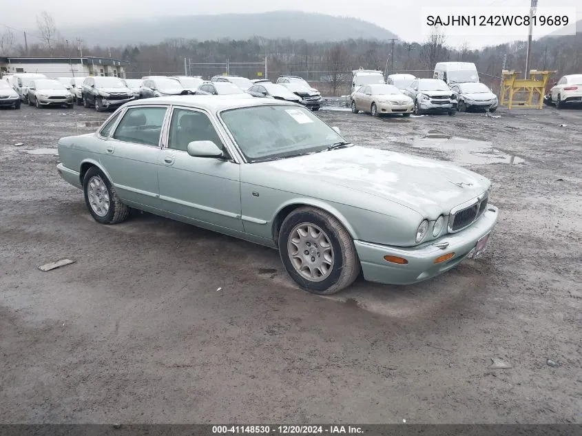 1998 Jaguar Xj Series Sedan VIN: SAJHN1242WC819689 Lot: 41148530