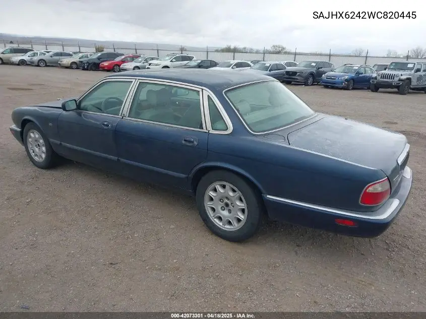 1998 Jaguar Xj8 L VIN: SAJHX6242WC820445 Lot: 42073301