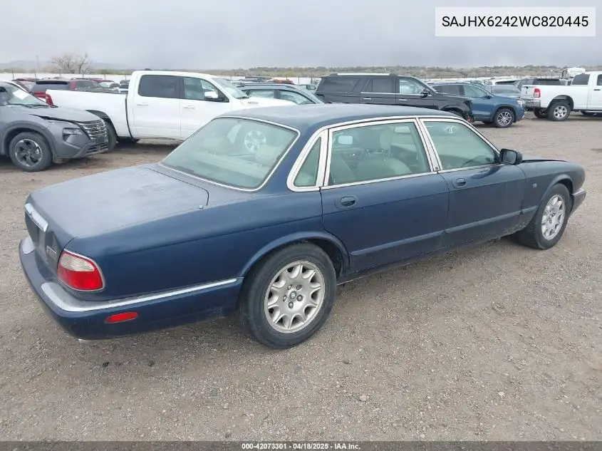 1998 Jaguar Xj8 L VIN: SAJHX6242WC820445 Lot: 42073301