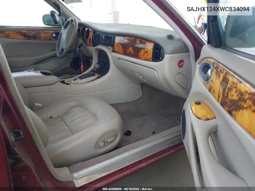 1998 Jaguar Xj8 VIN: SAJHX124XWC834094 Lot: 42266856