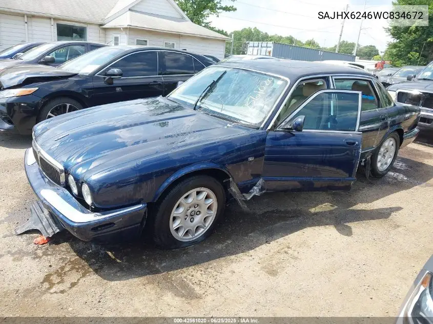 1998 Jaguar Xj8 L VIN: SAJHX6246WC834672 Lot: 42561020