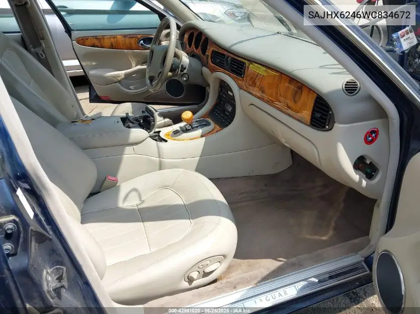 1998 Jaguar Xj8 L VIN: SAJHX6246WC834672 Lot: 42561020