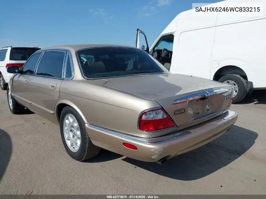 1998 Jaguar Xj8 L VIN: SAJHX6246WC833215 Lot: 42773675