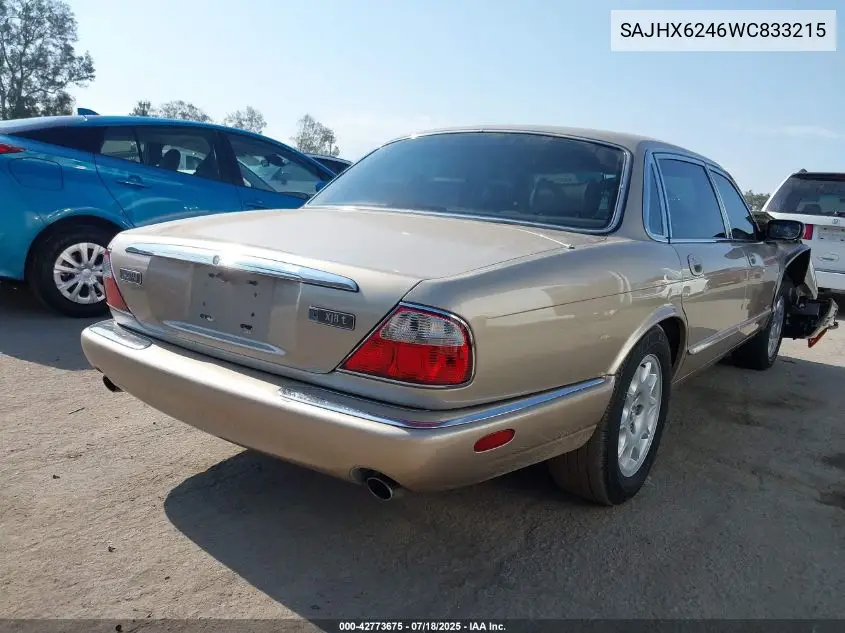 1998 Jaguar Xj8 L VIN: SAJHX6246WC833215 Lot: 42773675