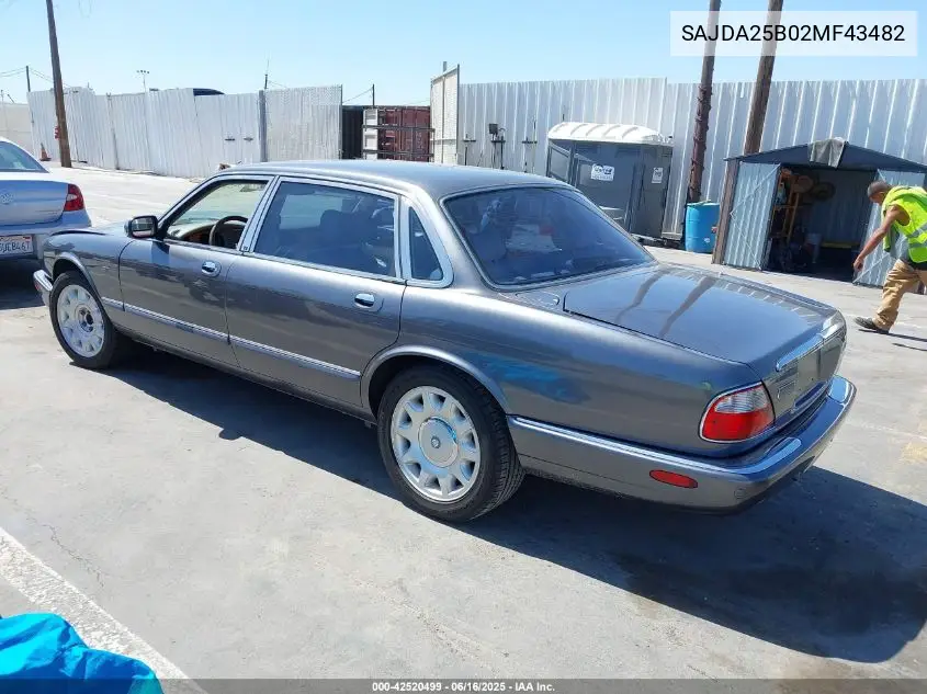2002 Jaguar Xj8 Super V8 VIN: SAJDA25B02MF43482 Lot: 42520499