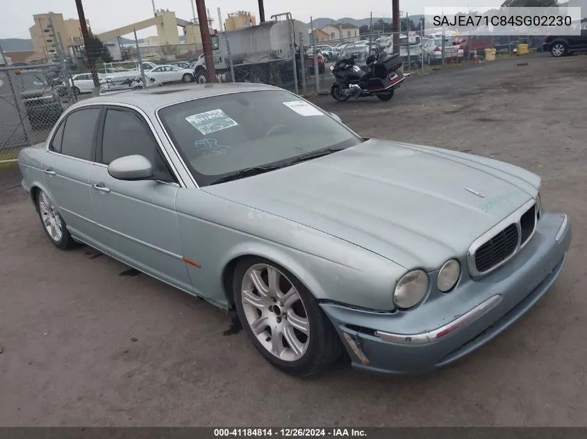 2004 Jaguar Xj Xj8 VIN: SAJEA71C84SG02230 Lot: 41184814