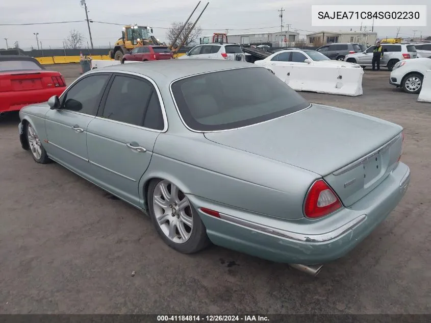 2004 Jaguar Xj Xj8 VIN: SAJEA71C84SG02230 Lot: 41184814