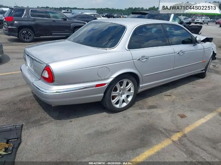 2004 Jaguar Xj Xj8 VIN: SAJWA71C44SG22513 Lot: 42196781
