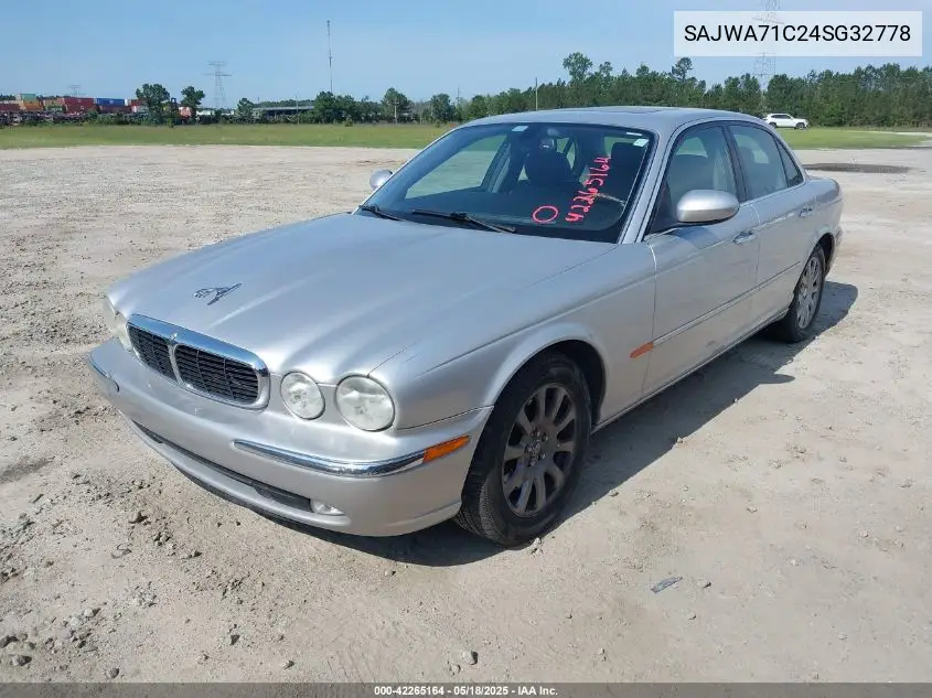 2004 Jaguar Xj Xj8 VIN: SAJWA71C24SG32778 Lot: 42265164