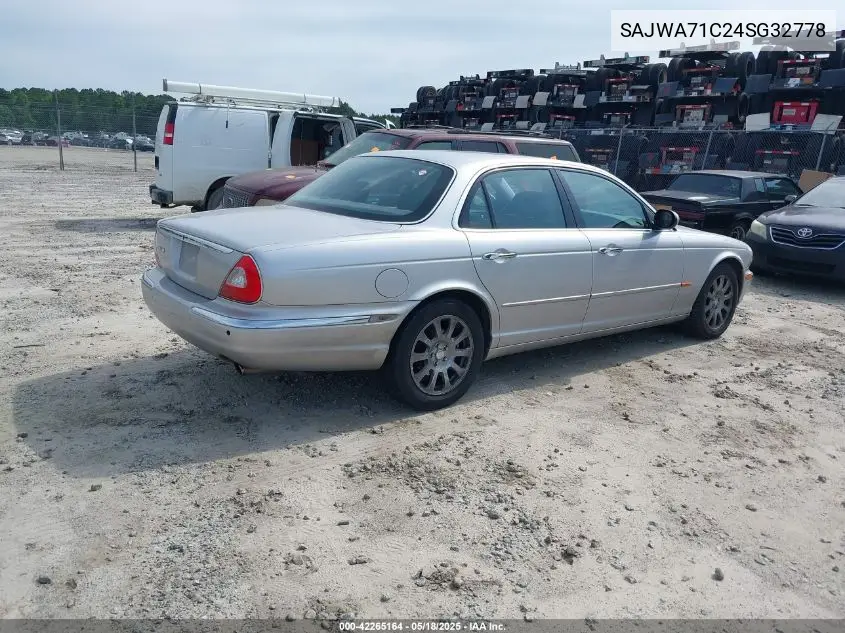 2004 Jaguar Xj Xj8 VIN: SAJWA71C24SG32778 Lot: 42265164