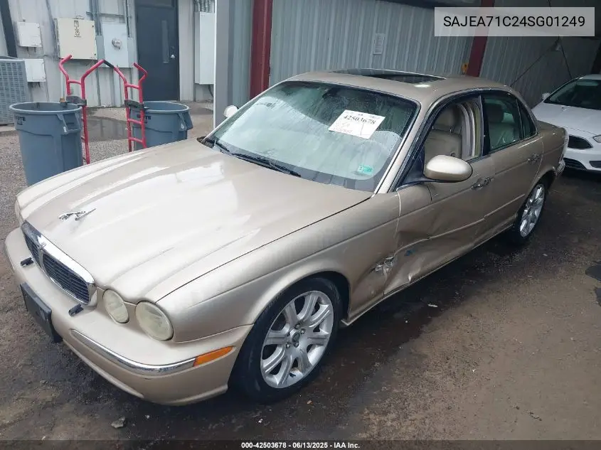 2004 Jaguar Xj Xj8 VIN: SAJEA71C24SG01249 Lot: 42503678