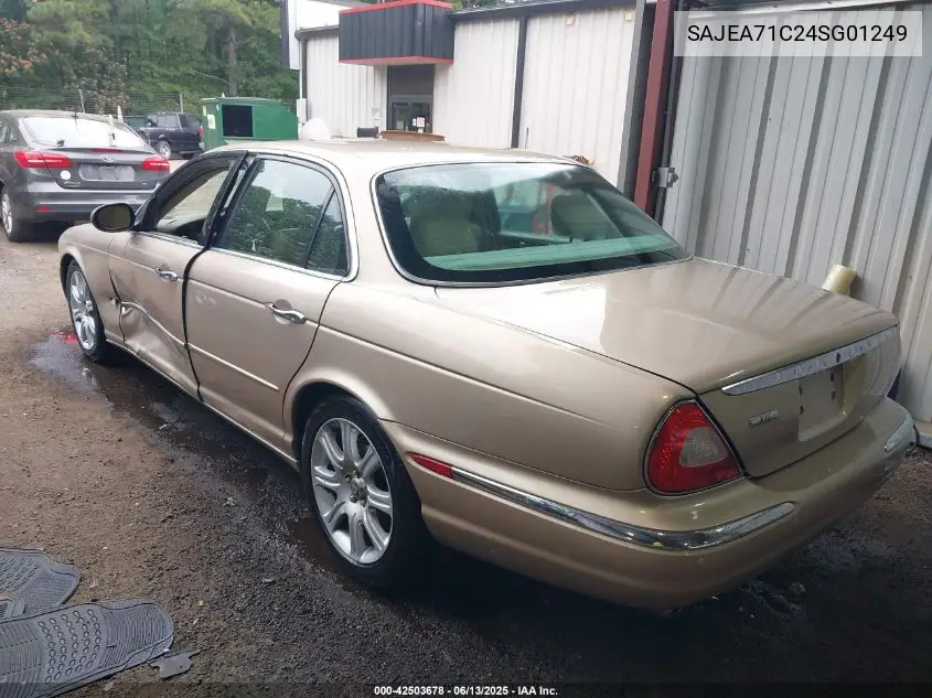 2004 Jaguar Xj Xj8 VIN: SAJEA71C24SG01249 Lot: 42503678