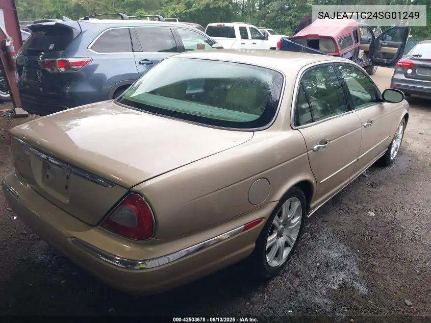 2004 Jaguar Xj Xj8 VIN: SAJEA71C24SG01249 Lot: 42503678