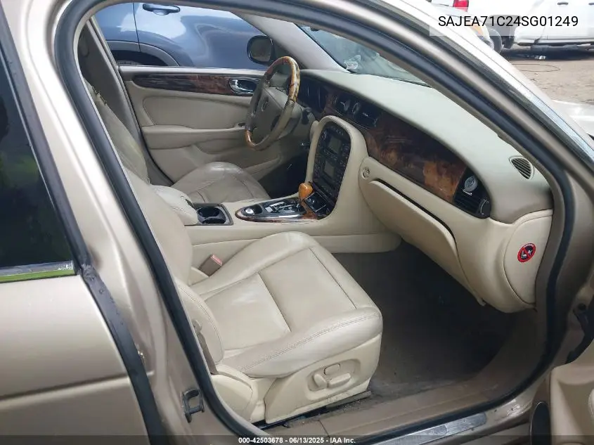 2004 Jaguar Xj Xj8 VIN: SAJEA71C24SG01249 Lot: 42503678