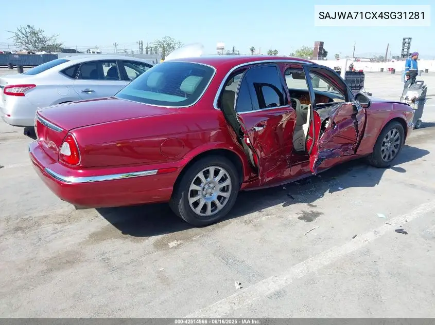 2004 Jaguar Xj Xj8 VIN: SAJWA71CX4SG31281 Lot: 42514566