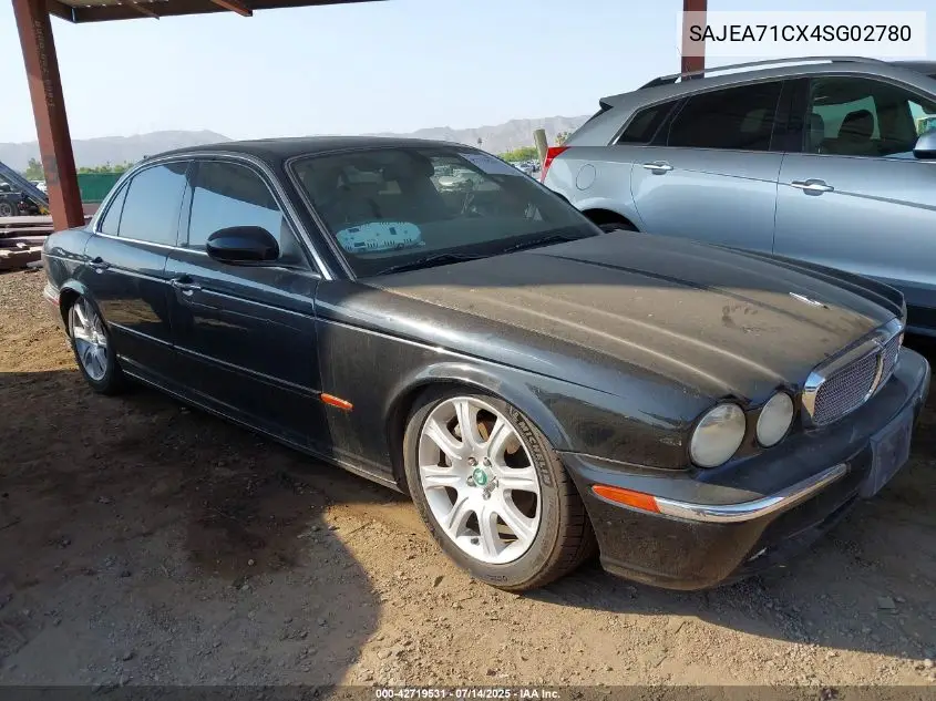 2004 Jaguar Xj Xj8 VIN: SAJEA71CX4SG02780 Lot: 42719531