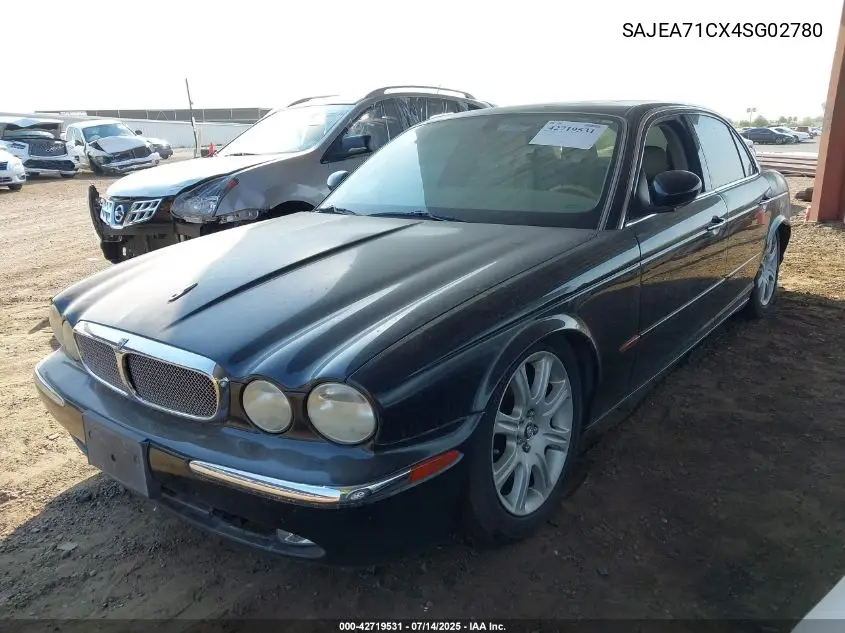 2004 Jaguar Xj Xj8 VIN: SAJEA71CX4SG02780 Lot: 42719531