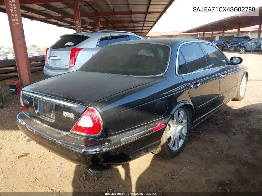 2004 Jaguar Xj Xj8 VIN: SAJEA71CX4SG02780 Lot: 42719531